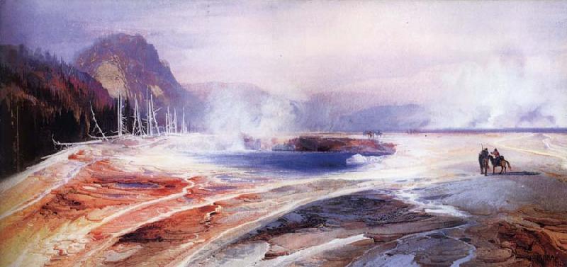 unknow artist Big Springs in Yellowstone Park